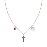 Collana Amen Donna Prega, Ama in Argento Perla CLCRPERRZ - CLCRPERRZ